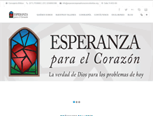 Tablet Screenshot of esperanzaparaelcorazoncolombia.org